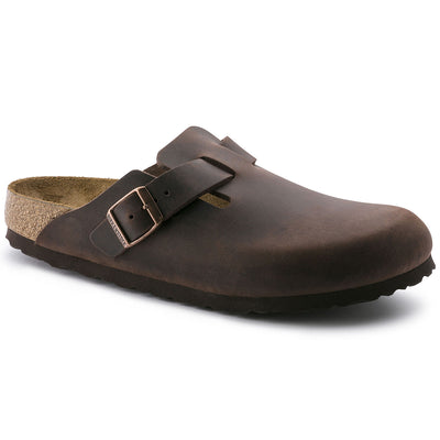 BIRKENSTOCK BOSTON HABANA OILED LEATHER NARROW - getset-footwear.myshopify.com