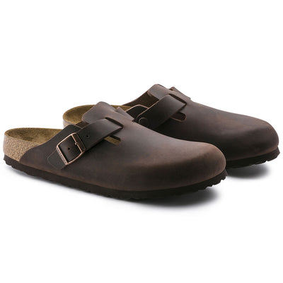 BIRKENSTOCK BOSTON HABANA OILED LEATHER NARROW - getset-footwear.myshopify.com