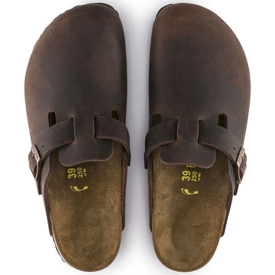 BIRKENSTOCK BOSTON HABANA OILED LEATHER NARROW - getset-footwear.myshopify.com