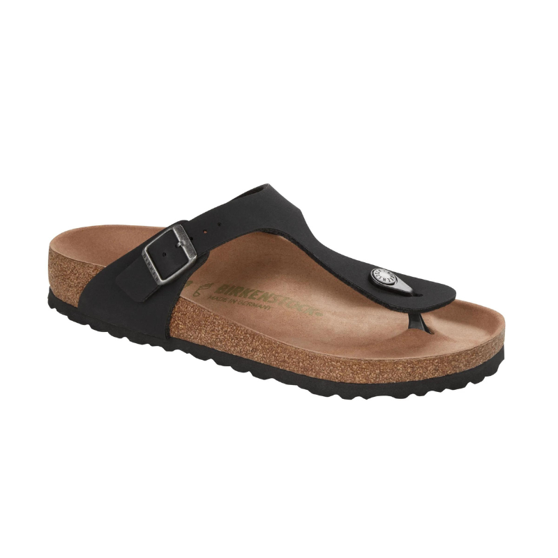BIRKENSTOCK Gizeh Earthy Vegan BirkiBuc Regular - Black
