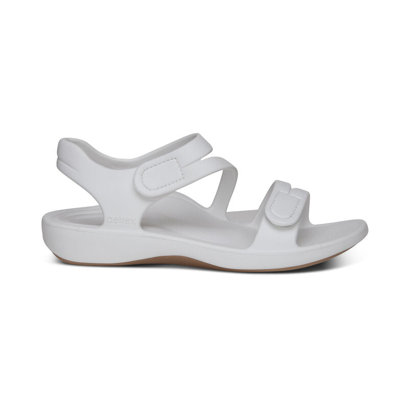 AETREX Jillian Sport Water Friendly Sandal - White