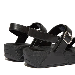 FITFLOP  Lulu Adjustable Leather Back-Strap Sandals - Black