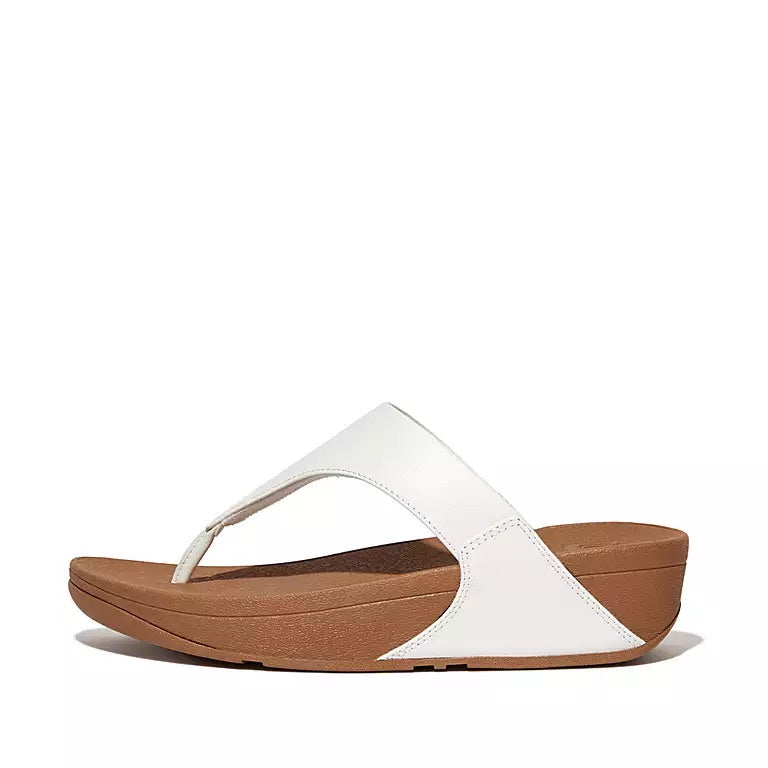 FITFLOP  Lulu Leather Toe-Post Sandals - White