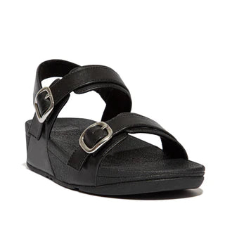 FITFLOP  Lulu Adjustable Leather Back-Strap Sandals - Black
