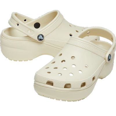 CROCS Classic Platform Clog - Bone