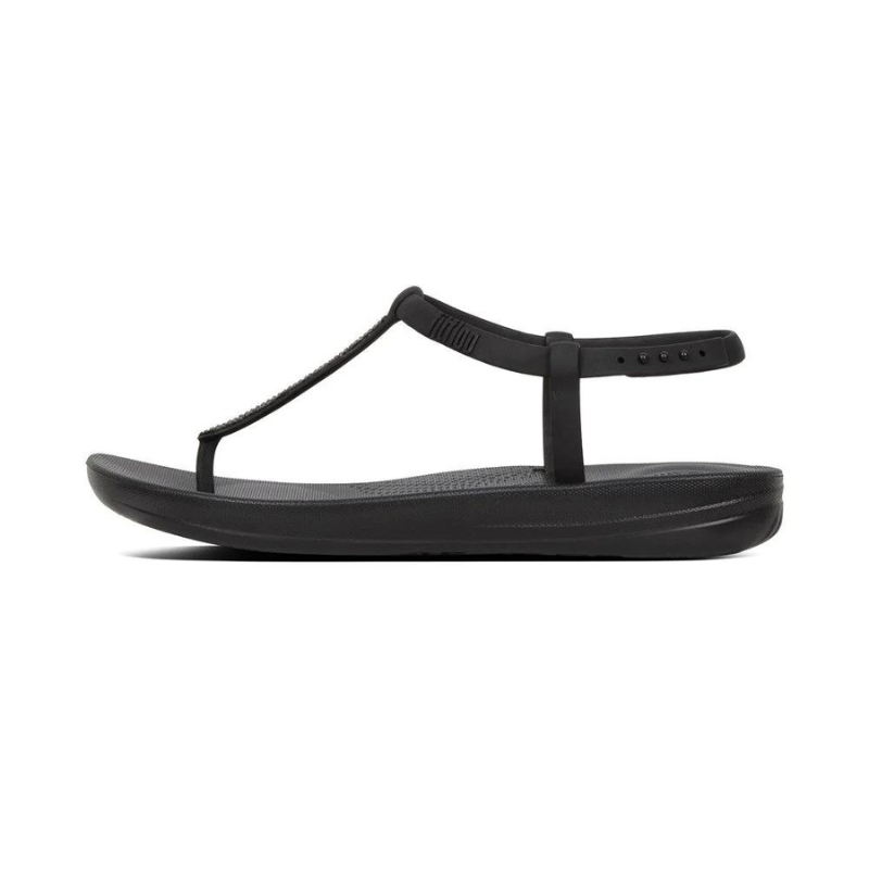 FITFLOP iQushion Splash - Pearlised Black