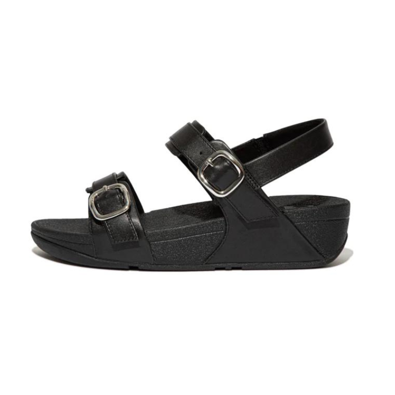 FITFLOP  Lulu Adjustable Leather Back-Strap Sandals - Black
