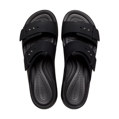 CROCS Brooklyn Buckle Low Wedge - Black