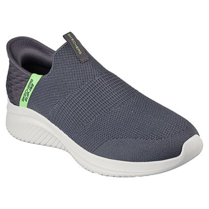 SKECHERS Ultra Flex 3.0 Slip In's Viewpoint - Charcoal/Lime