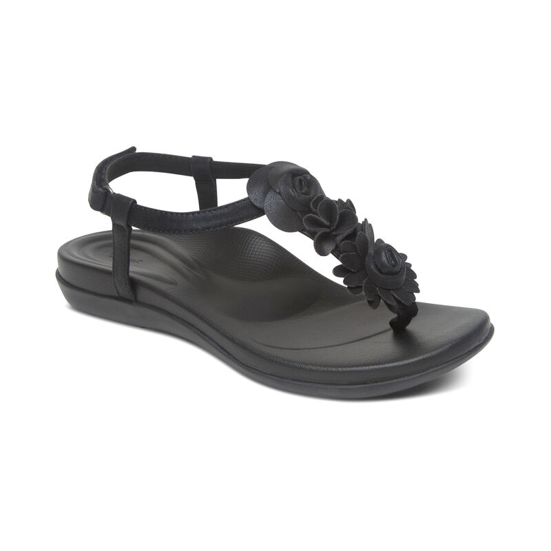 AETREX Charli Slingback Sandal - Black