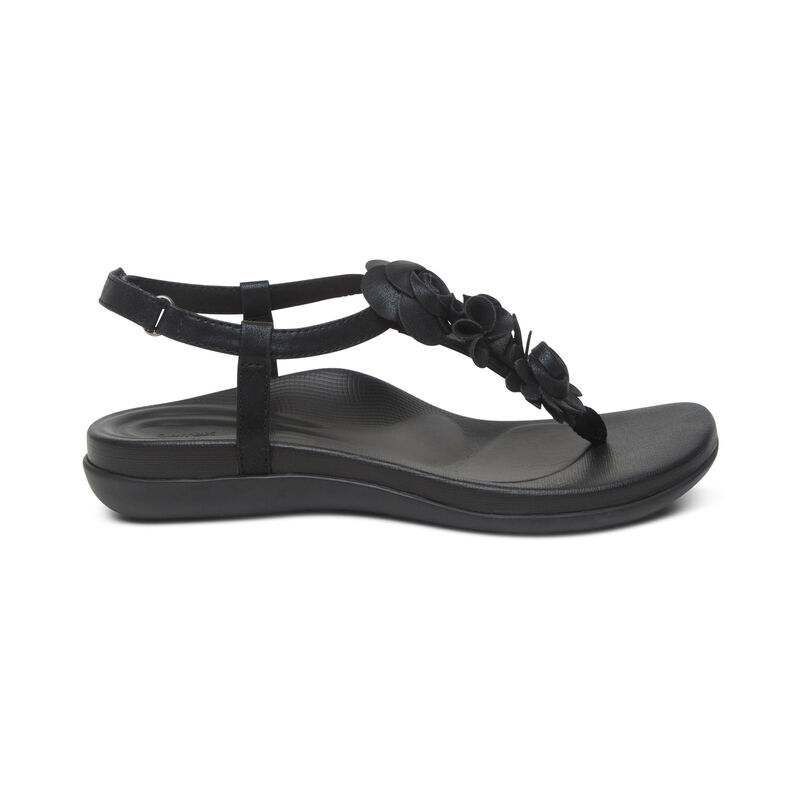 AETREX Charli Slingback Sandal - Black