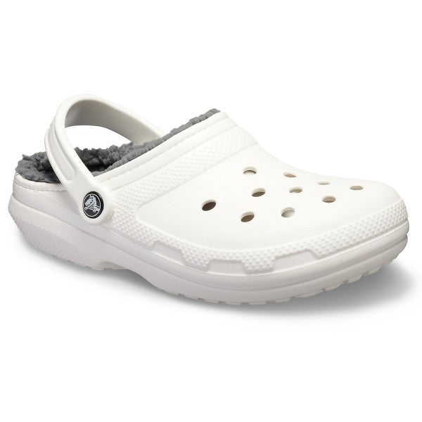 CROCS  Classic Lined Clog - White/Grey