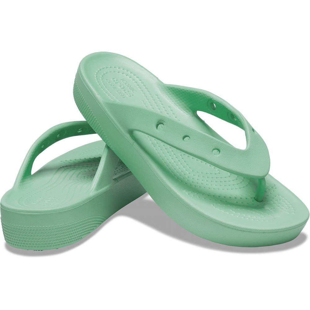 CROCS  Classic Platform  Flip - Jade Stone