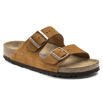BIRKENSTOCK ARIZONA MINK SUEDE NARROW SOFT FOOTBED - getset-footwear.myshopify.com
