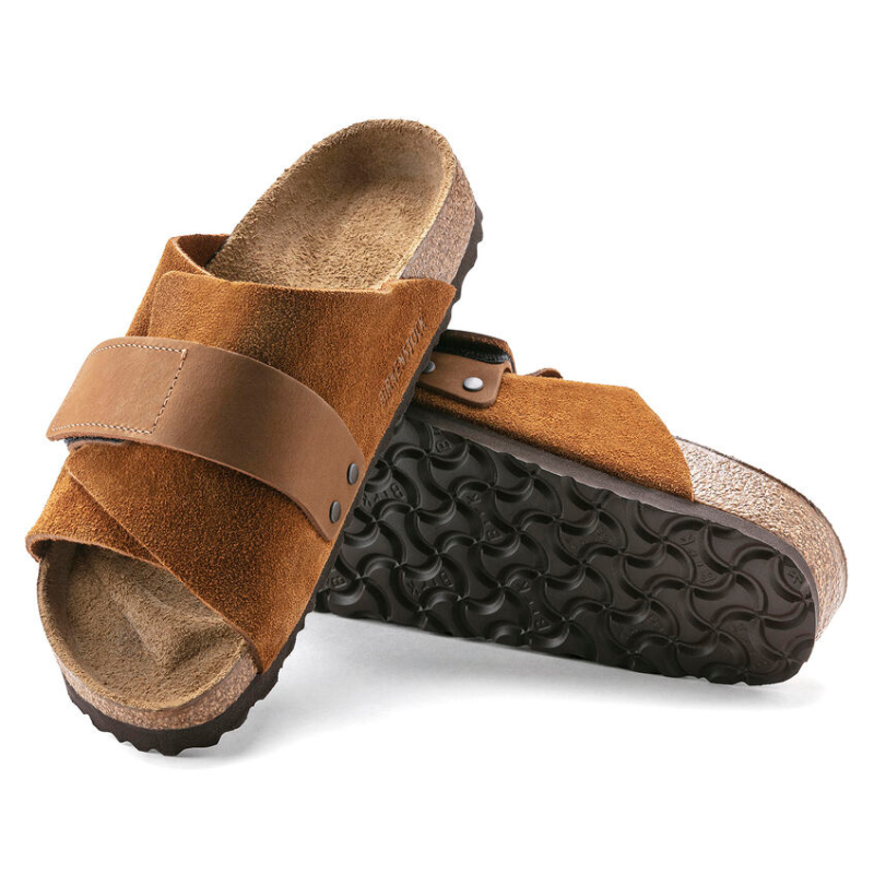 BIRKENSTOCK  Kyoto  Suede/Nubuck Leather Regular - Mink