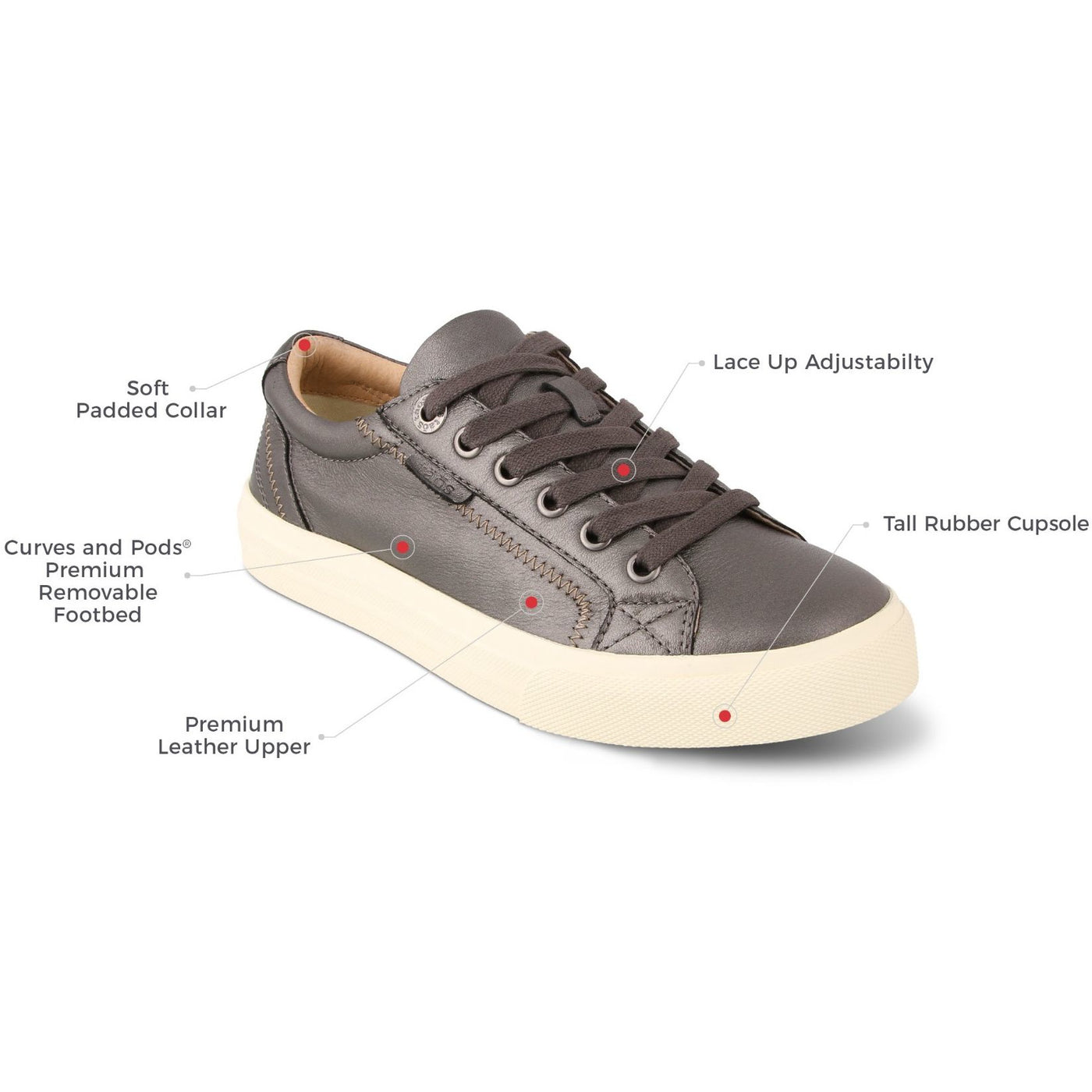 TAOS PLIM SOUL LUX WHITE LEATHER - getset-footwear.myshopify.com