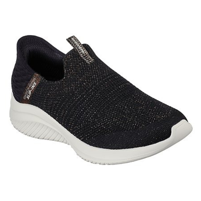 SKECHERS Ultra Flex 3.0 Slip In's Glitter Me  - Black/Gold