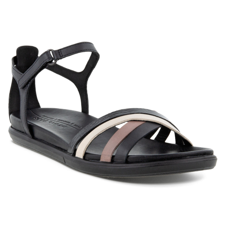 ECCO  Simpil Flat Sandal - Multi Black