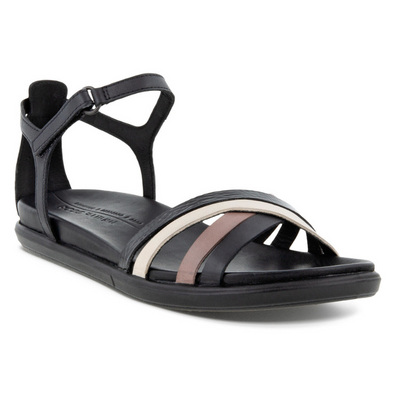 ECCO  Simpil Flat Sandal - Multi Black