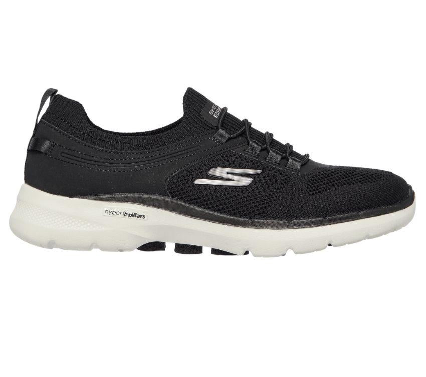 SKECHERS Go Walk 6 Summer Spark Black Rose Gold Zilba Footwear