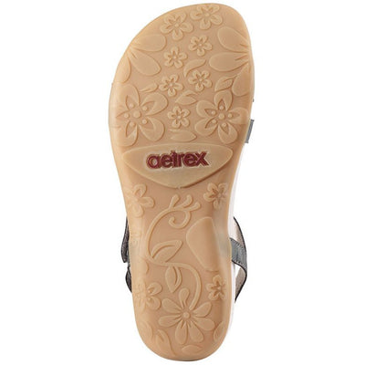 AETREX GABBY ADJUSTABLE QUARTER STRAP PEWTER - getset-footwear.myshopify.com