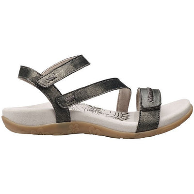 AETREX GABBY ADJUSTABLE QUARTER STRAP PEWTER - getset-footwear.myshopify.com