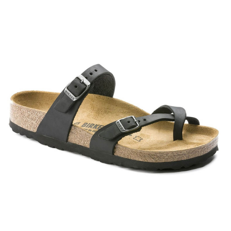 BIRKENSTOCK Mayari Oiled Leather Regular - Black